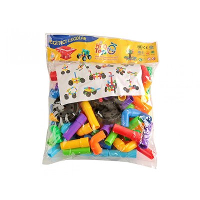 Tekerlekli Boru Lego (Poşetli) 56 Parça